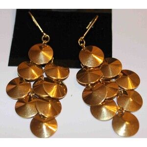 Fun Goldtone Dangle Earrings